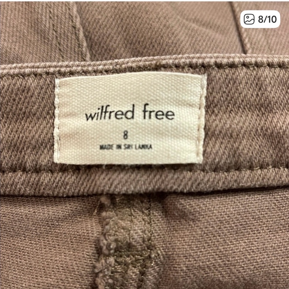 Wilfred Free Size 8 Brown High-Rise Stretch Skinny Pants - Picture 7 of 9